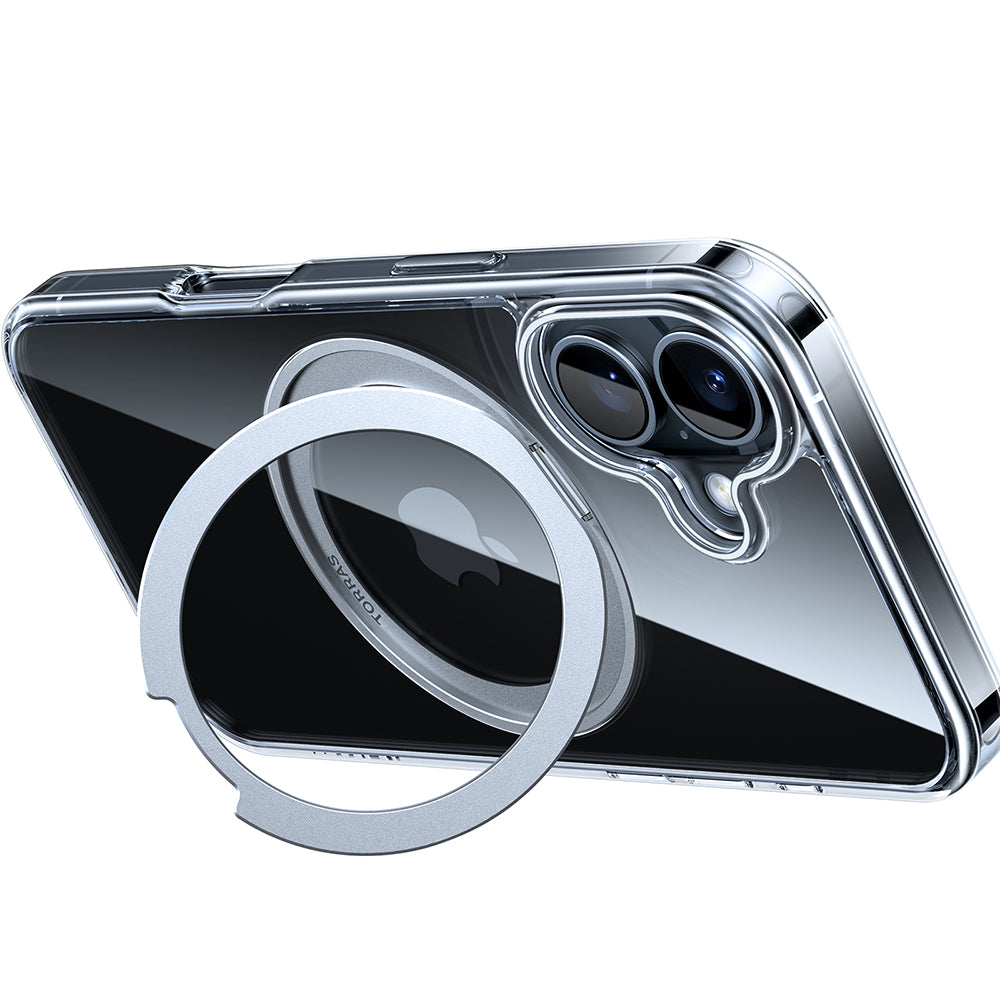 Ohišje MagSafe za Apple iPhone 16, Torras, Ostand Pro, Prozorno