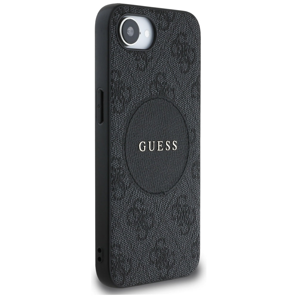 Ovitek MagSafe za Apple iPhone 17e / 16e, Guess, 4G Circle Classic Logo, črn