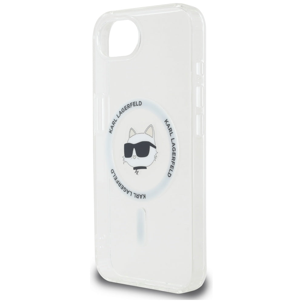 Ovitek MagSafe za Apple iPhone 17e / 16e, Karl Lagerfeld, IML Choupette's Head, Bela