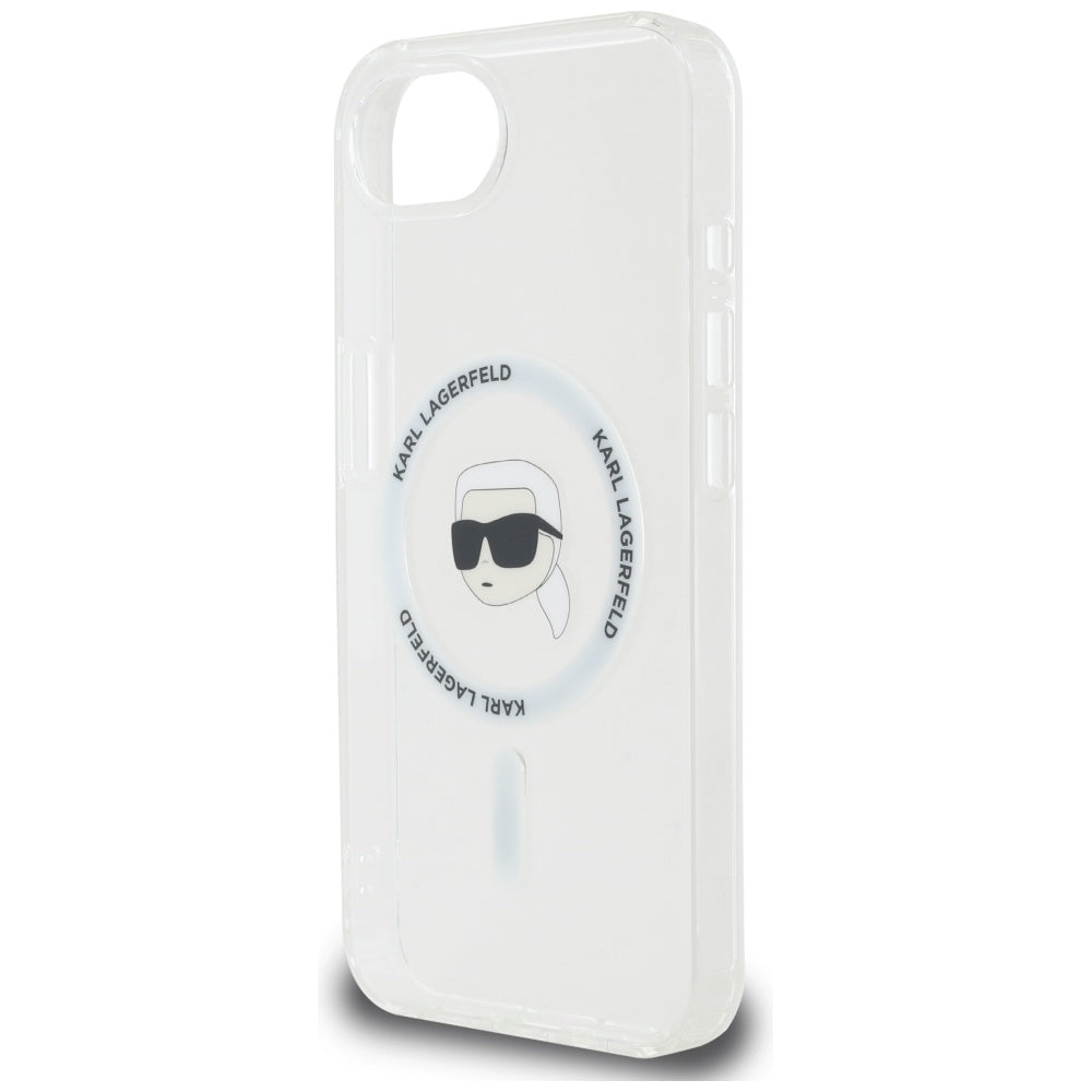 Ovitek MagSafe za Apple iPhone 17e / 16e, Karl Lagerfeld, IML Karl's Head, Bela