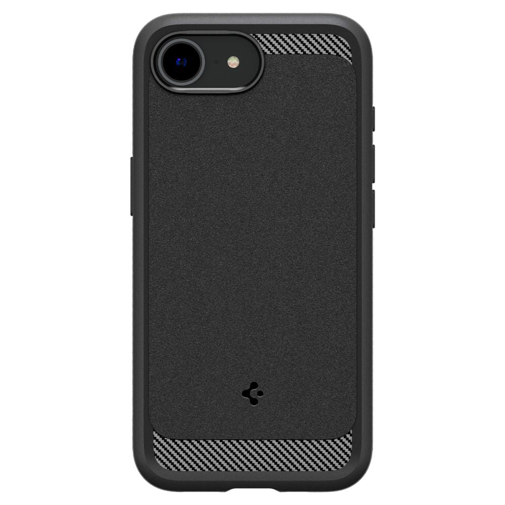 Ovitek MagSafe za Apple iPhone 17e / 16e, Spigen, Rugged Armor, Mat Črn
