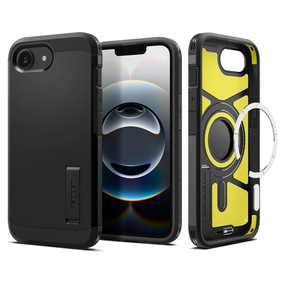MagSafe Case for Apple iPhone 17e / 16e, Spigen, Tough Armor, Black ACS09137