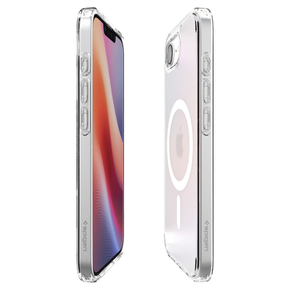 Ovitek MagSafe za Apple iPhone 17e / 16e, Spigen, Ultra Hybrid, Satenasto Bela