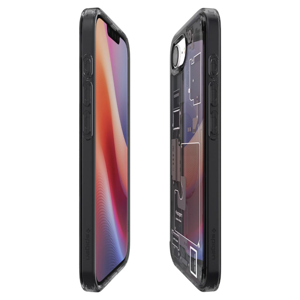 Ovitek MagSafe za Apple iPhone 17e / 16e, Spigen, Ultra Hybrid Zero One, Črn