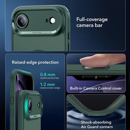 Ovitek MagSafe za Apple iPhone 17 Air, ESR, Classic Hybrid, Satenasto zelen