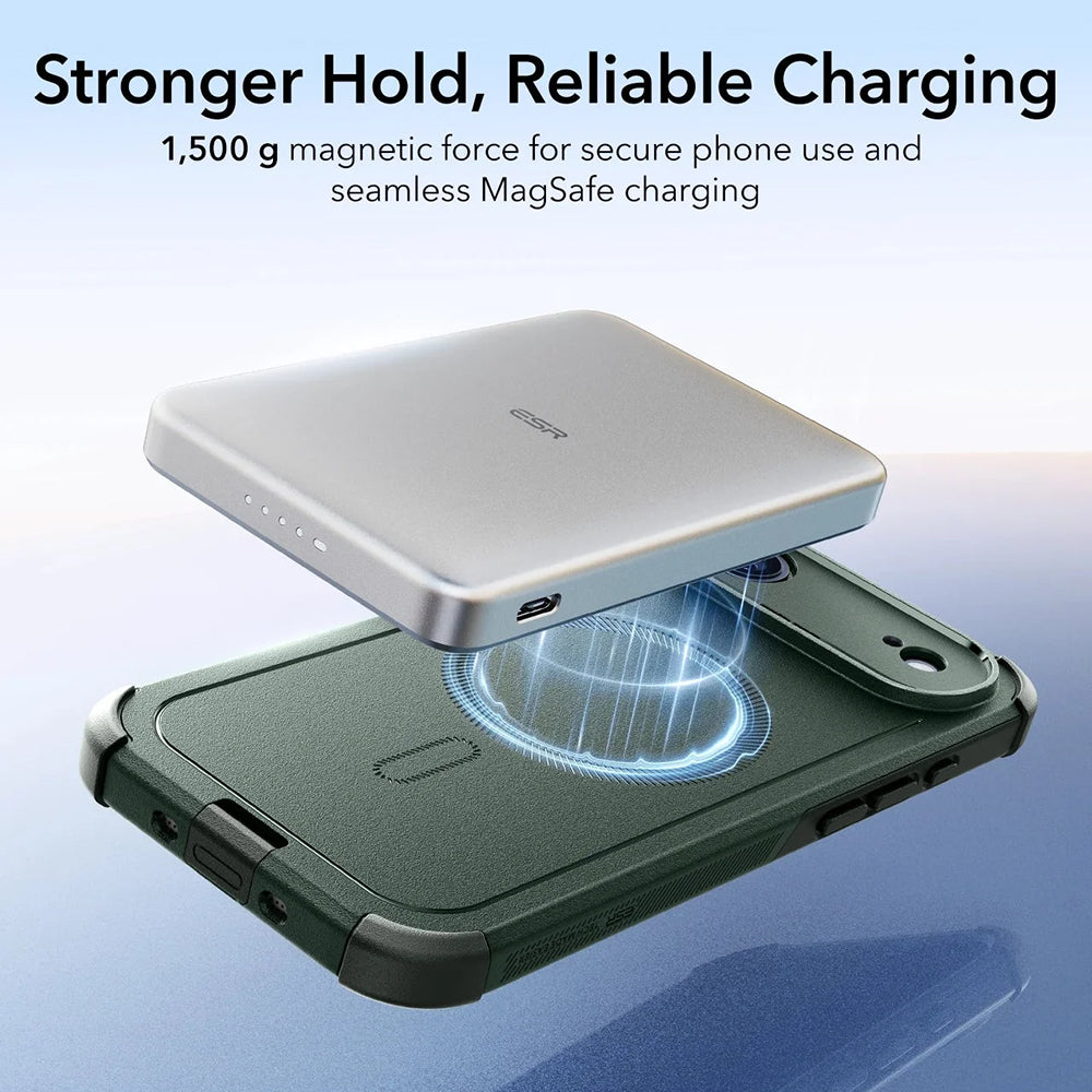 MagSafe ovitek za Apple iPhone 17 Air, ESR, Cyber, Zelen