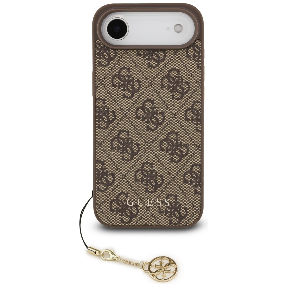Ovitek MagSafe za Apple iPhone 17 Air, Guess, 4G Charm Cradle, rjava