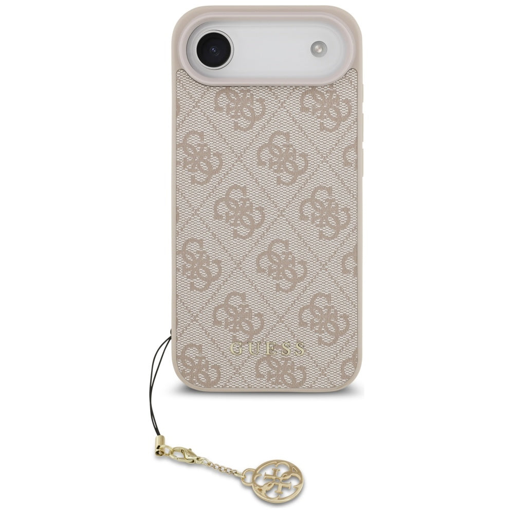 Ovitek MagSafe za Apple iPhone 17 Air, Guess, 4G Charm Cradle, Roza
