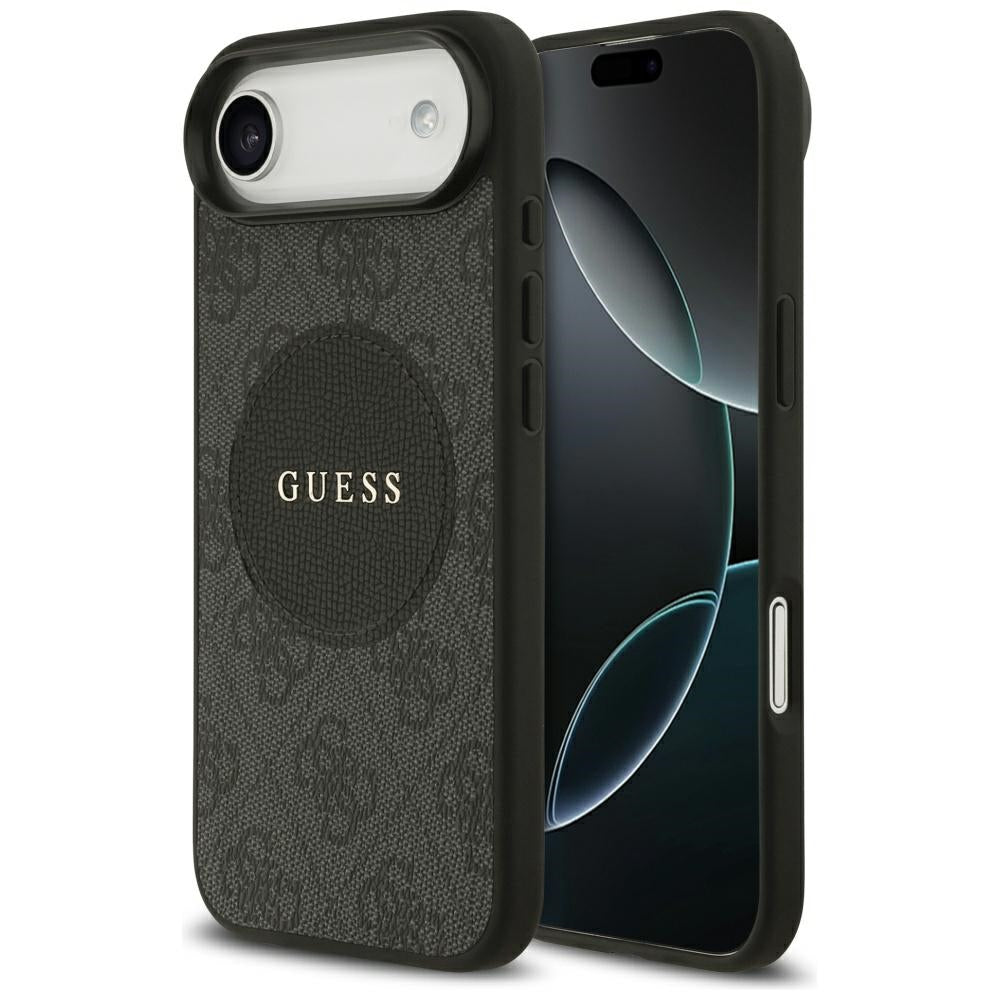 MagSafe Case for Apple iPhone 17 Air, Guess, 4G Circle Classic Logo, Black