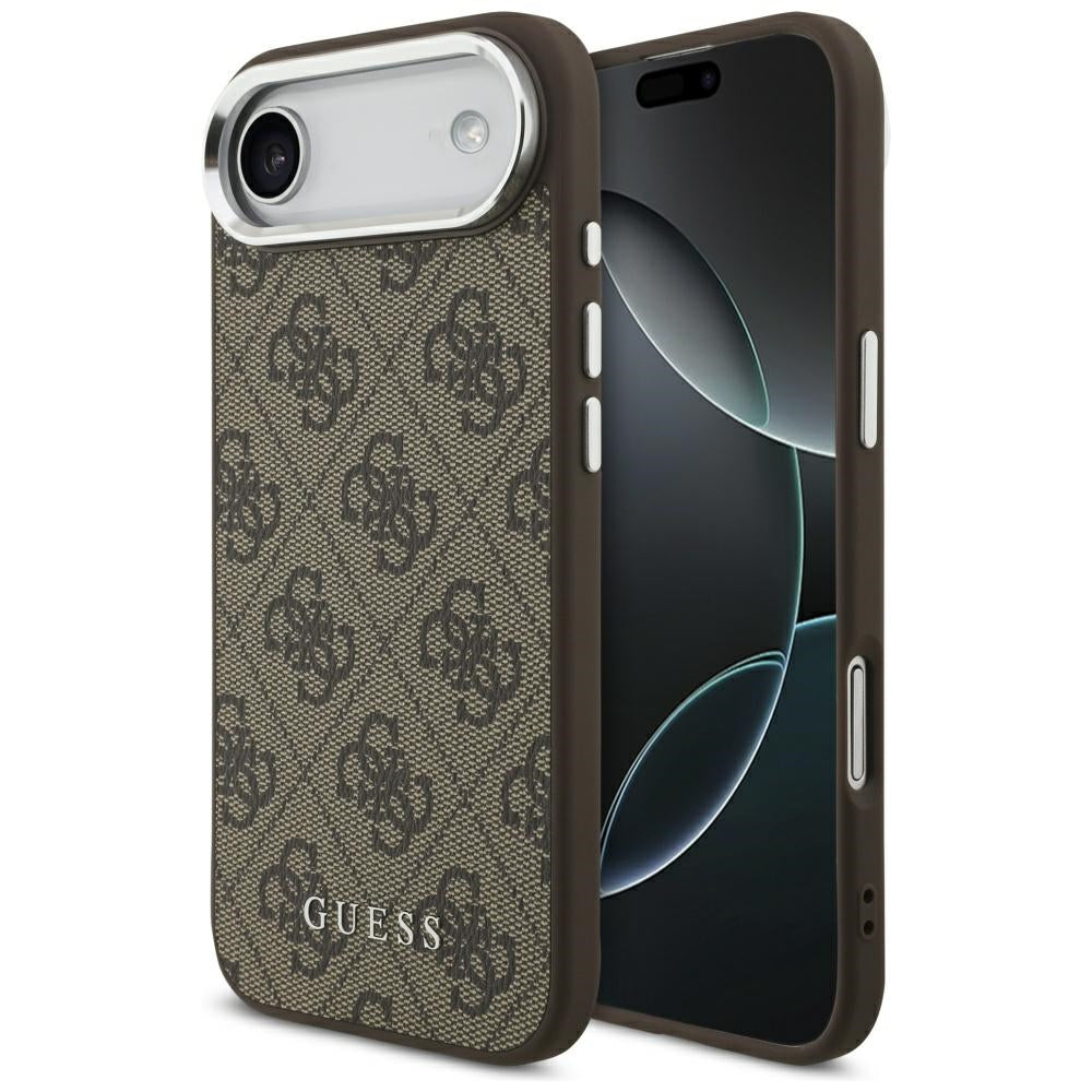 MagSafe ovitek za Apple iPhone 17 Air, Guess, 4G Classic Logo, rjava