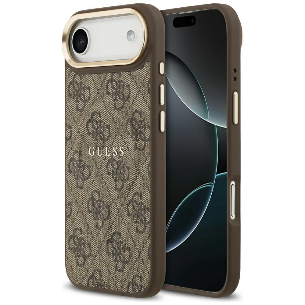 Ovitek MagSafe za Apple iPhone 17 Air, Guess, 4G Classic, Rjava