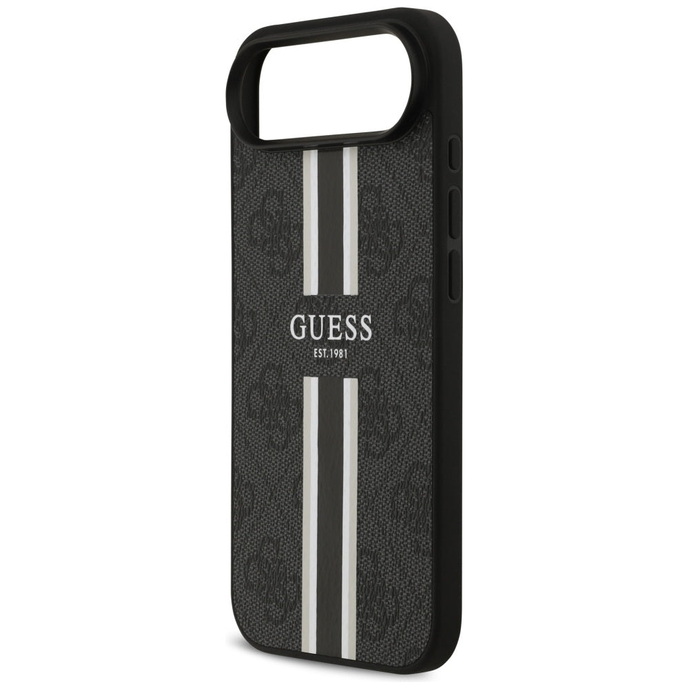 MagSafe Case for Apple iPhone 17 Air, Guess, 4G Printed Stripes, Black