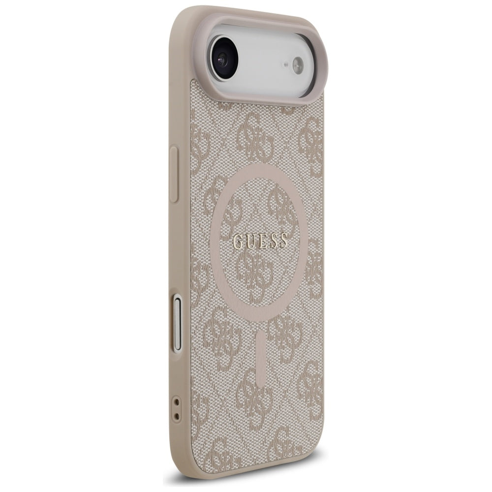 Ovitek MagSafe za Apple iPhone 17 Air, Guess, 4G Ring Classic Logo, Roza