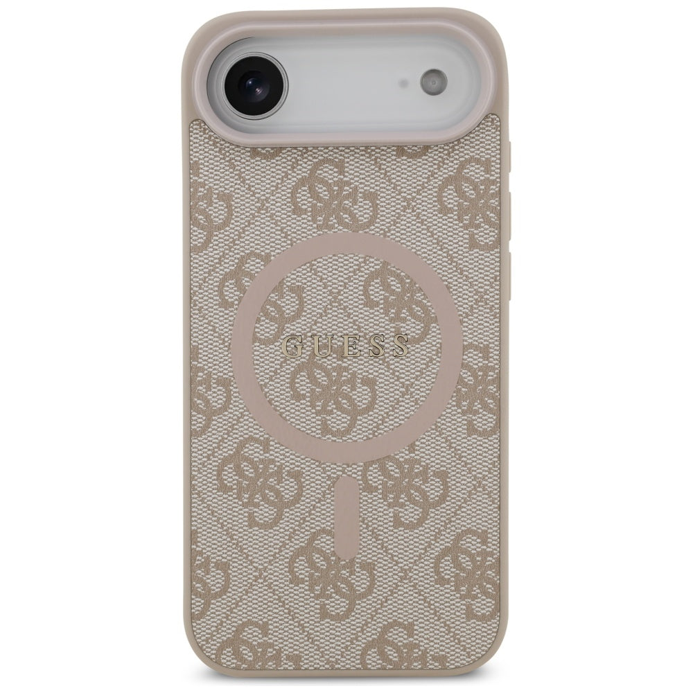 Ovitek MagSafe za Apple iPhone 17 Air, Guess, 4G Ring Classic Logo, Roza