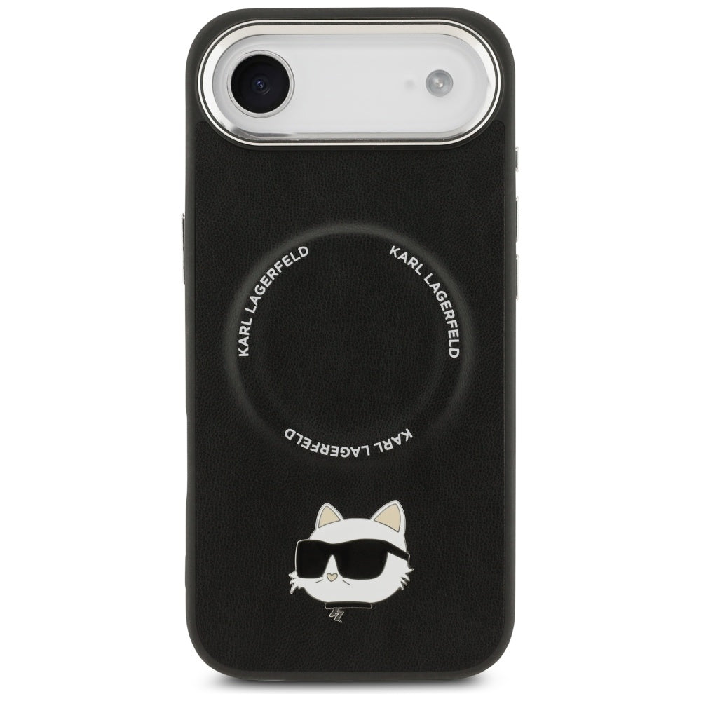 Ovitek MagSafe za Apple iPhone 17 Air, Karl Lagerfeld, Choupette Pin, Črn