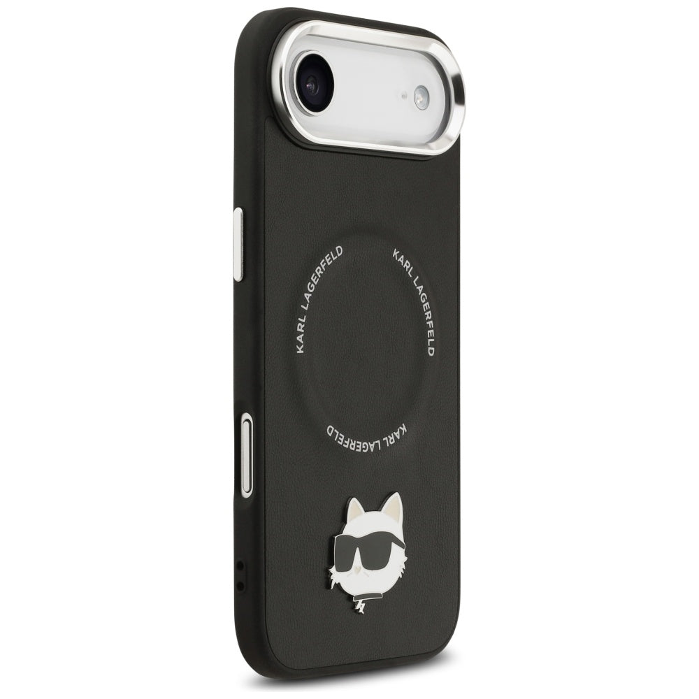 Ovitek MagSafe za Apple iPhone 17 Air, Karl Lagerfeld, Choupette Pin, Črn
