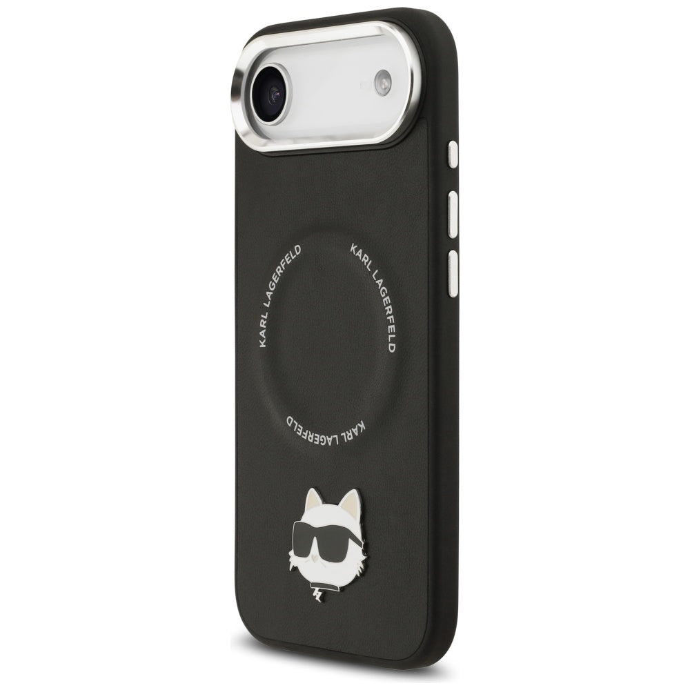 Ovitek MagSafe za Apple iPhone 17 Air, Karl Lagerfeld, Choupette Pin, Črn