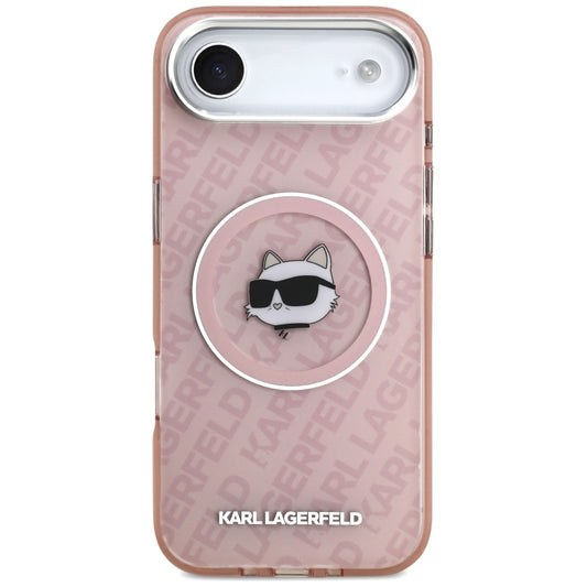 Ovitek MagSafe za Apple iPhone 17 Air, Karl Lagerfeld, IML Choupette`s Head, Roza