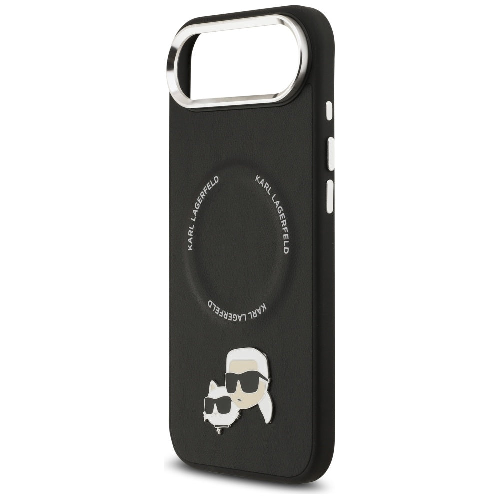 Ovitek MagSafe za Apple iPhone 17 Air, Karl Lagerfeld, Karl & Choupette Pins, Črna