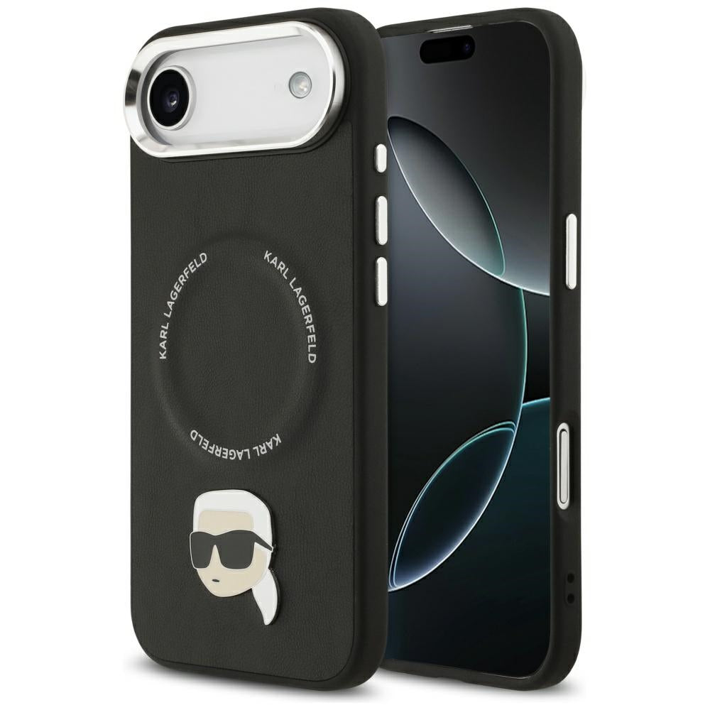 Ovitek MagSafe za Apple iPhone 17 Air, Karl Lagerfeld, Karl Pin, Črn