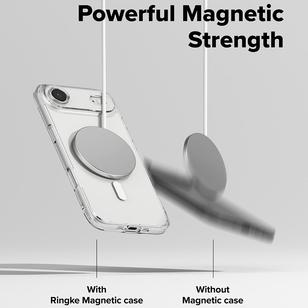 Ovitek MagSafe za Apple iPhone 17 Air, Ringke, Fusion, Prozoren