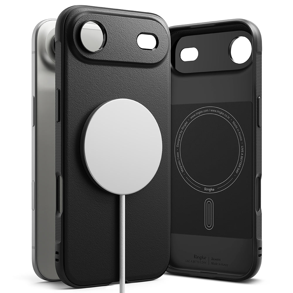 Ovitek MagSafe za Apple iPhone 17 Air, Ringke, Onyx, Črn