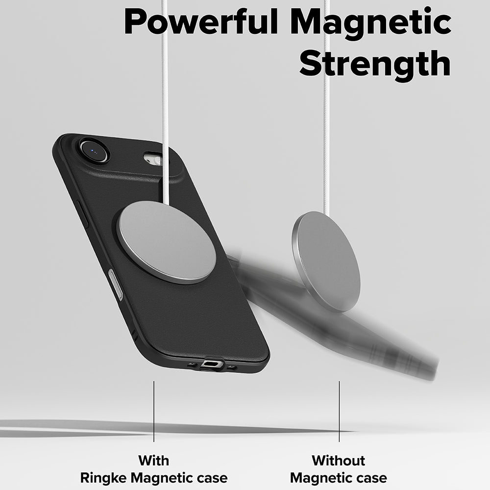 Ovitek MagSafe za Apple iPhone 17 Air, Ringke, Onyx, Črn