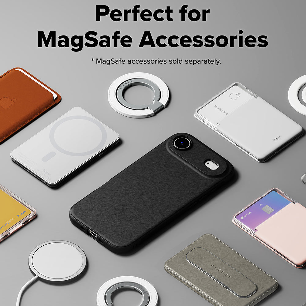 Ovitek MagSafe za Apple iPhone 17 Air, Ringke, Onyx, Črn