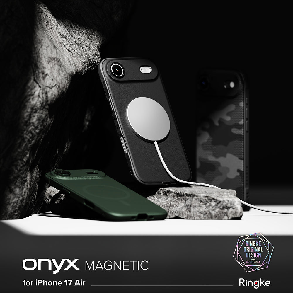 Ovitek MagSafe za Apple iPhone 17 Air, Ringke, Onyx, Temno Zelen