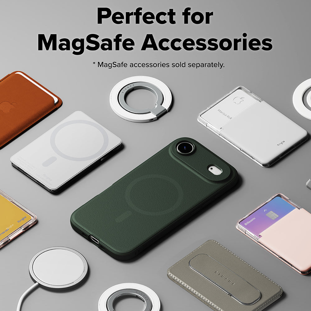 Ovitek MagSafe za Apple iPhone 17 Air, Ringke, Onyx, Temno Zelen