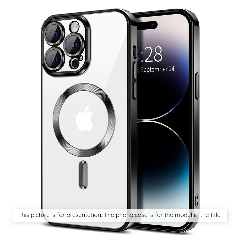 Ovitek MagSafe za Apple iPhone 17 Air, Techsuit, Luxury Crystal, Črn