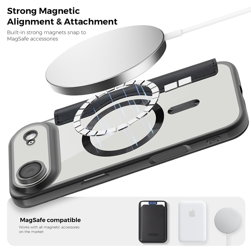Ovitek MagSafe za Apple iPhone 17 Air, Techsuit, SmartMag Book, Zelen