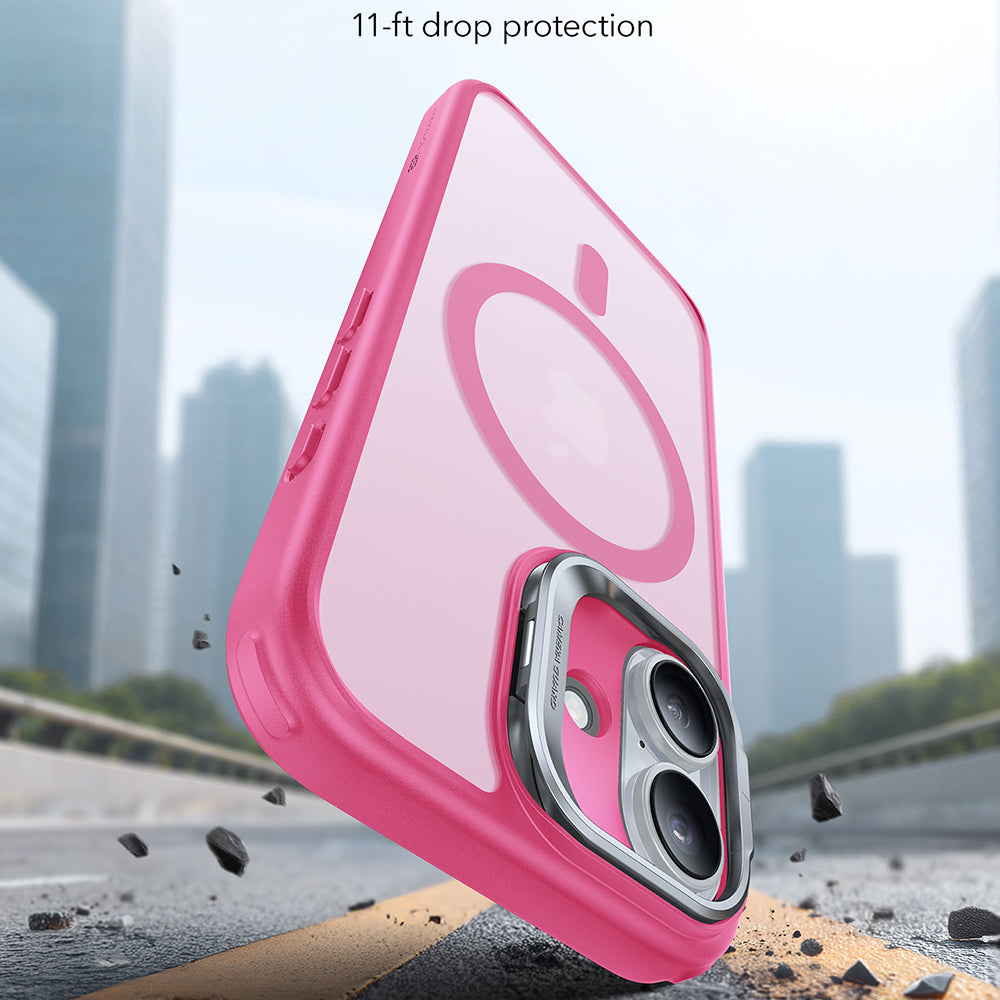 Ovitek MagSafe za Apple iPhone 17, ESR, Classic Hybrid Kickstand, Satenasto Roza