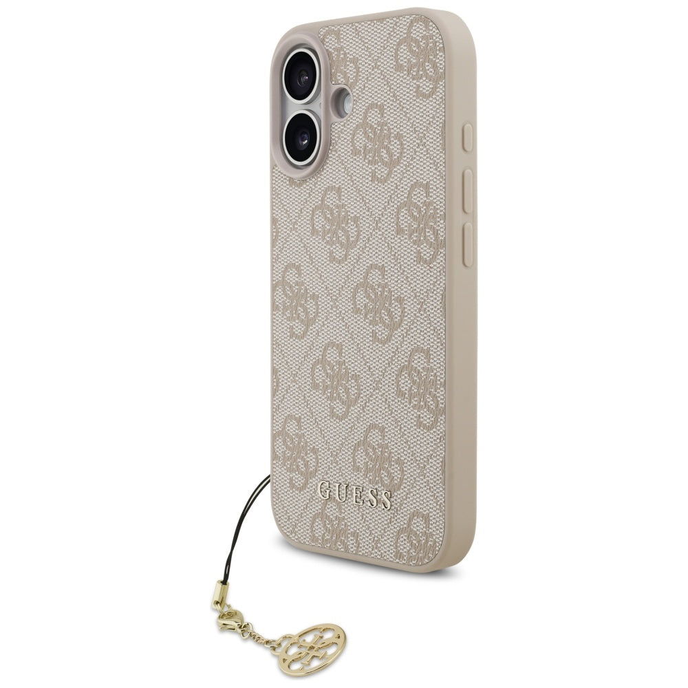 MagSafe ovitek za Apple iPhone 17, Guess, 4G Charm Cradle, Roza