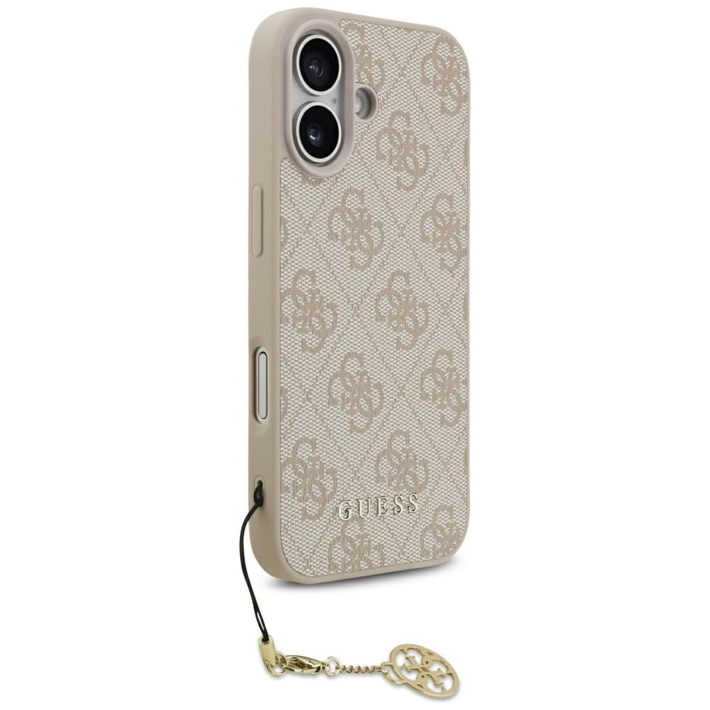 MagSafe ovitek za Apple iPhone 17, Guess, 4G Charm Cradle, Roza