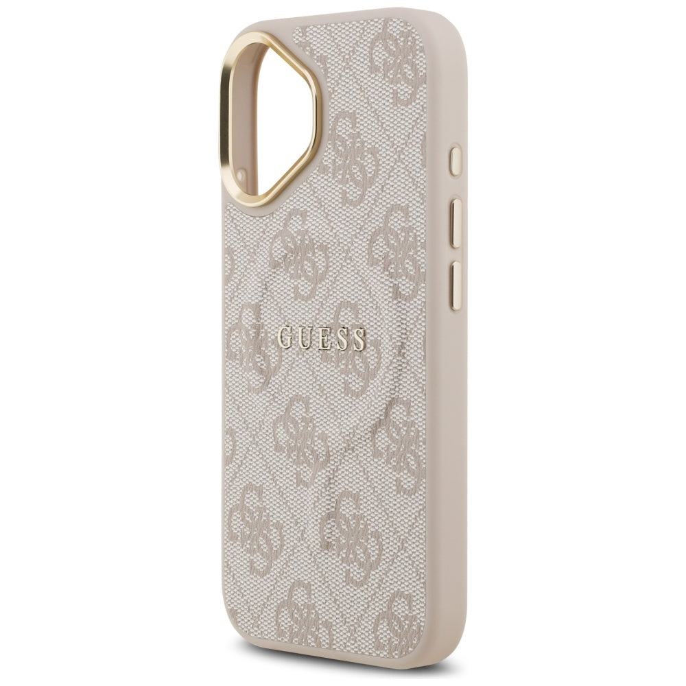 Ovitek MagSafe za Apple iPhone 17, Guess, 4G Classic, Roza
