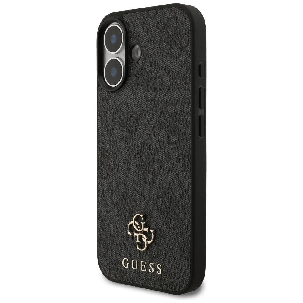 Ovitek MagSafe za Apple iPhone 17, Guess, 4G Small and Classic Logo, črn