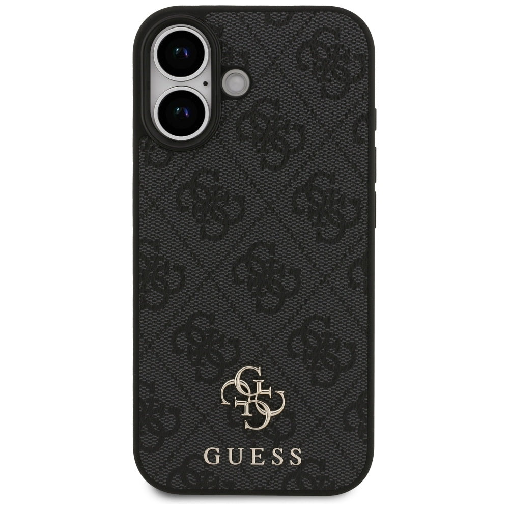 Ovitek MagSafe za Apple iPhone 17, Guess, 4G Small and Classic Logo, črn