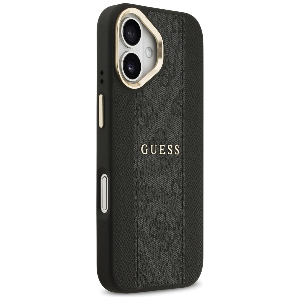 MagSafe ovitek za Apple iPhone 17, Guess, 4G Stripe, črn