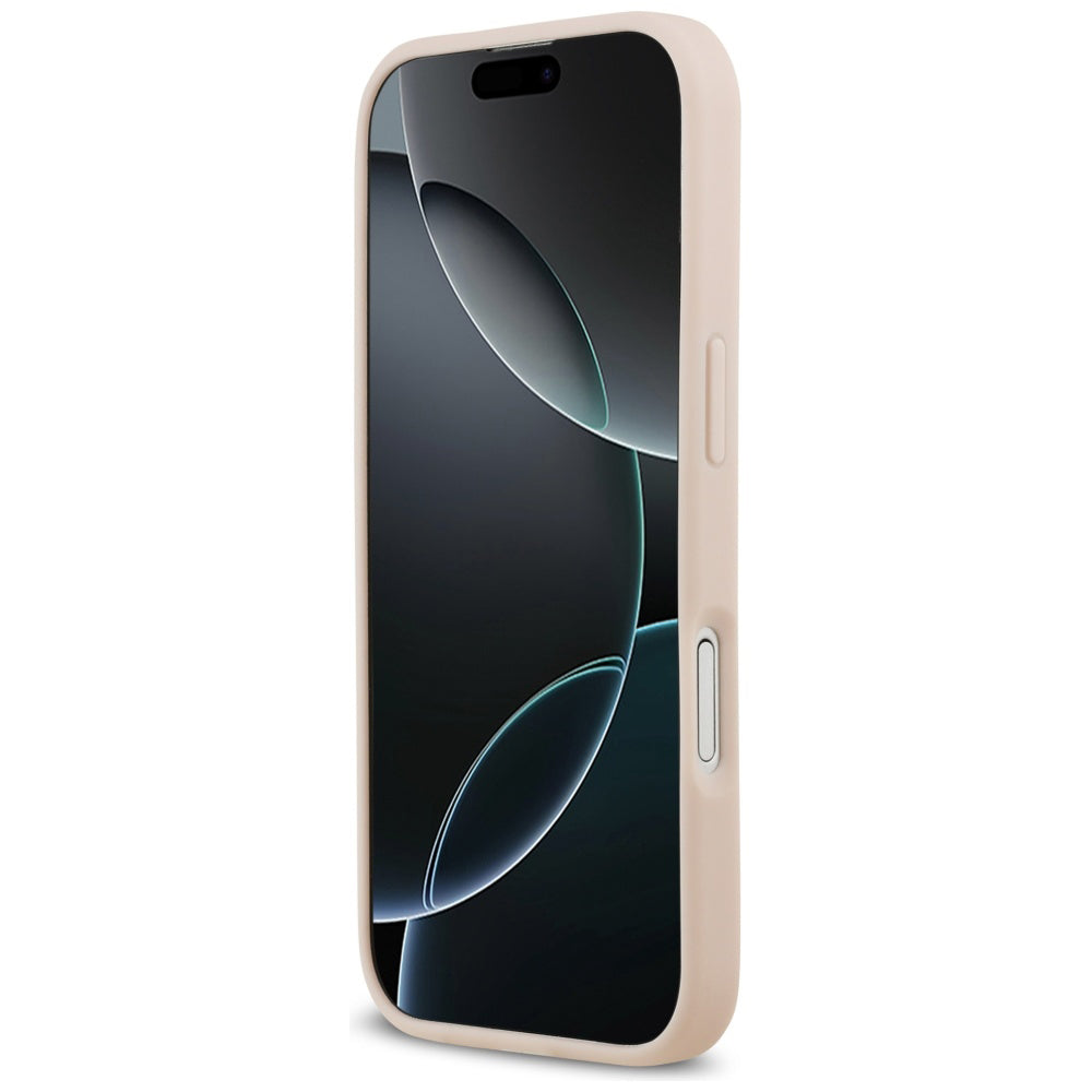 Ovitek MagSafe za Apple iPhone 17, Guess, Grained Flowers, Roza