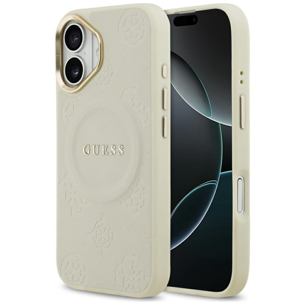 Ovitek MagSafe za Apple iPhone 17, Guess, Peony Hot Stamp, Bež