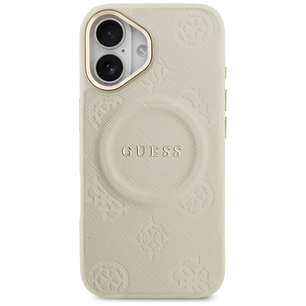 Ovitek MagSafe za Apple iPhone 17, Guess, Peony Hot Stamp, Bež