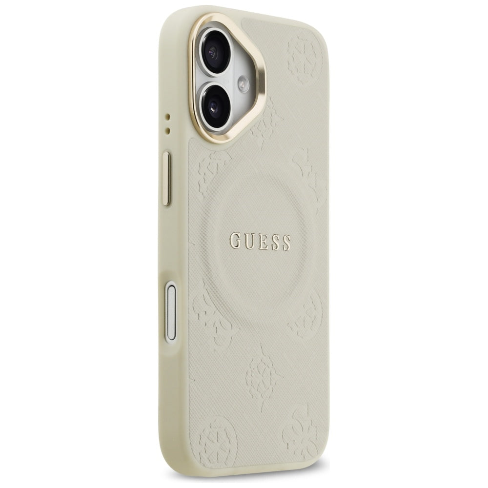 Ovitek MagSafe za Apple iPhone 17, Guess, Peony Hot Stamp, Bež