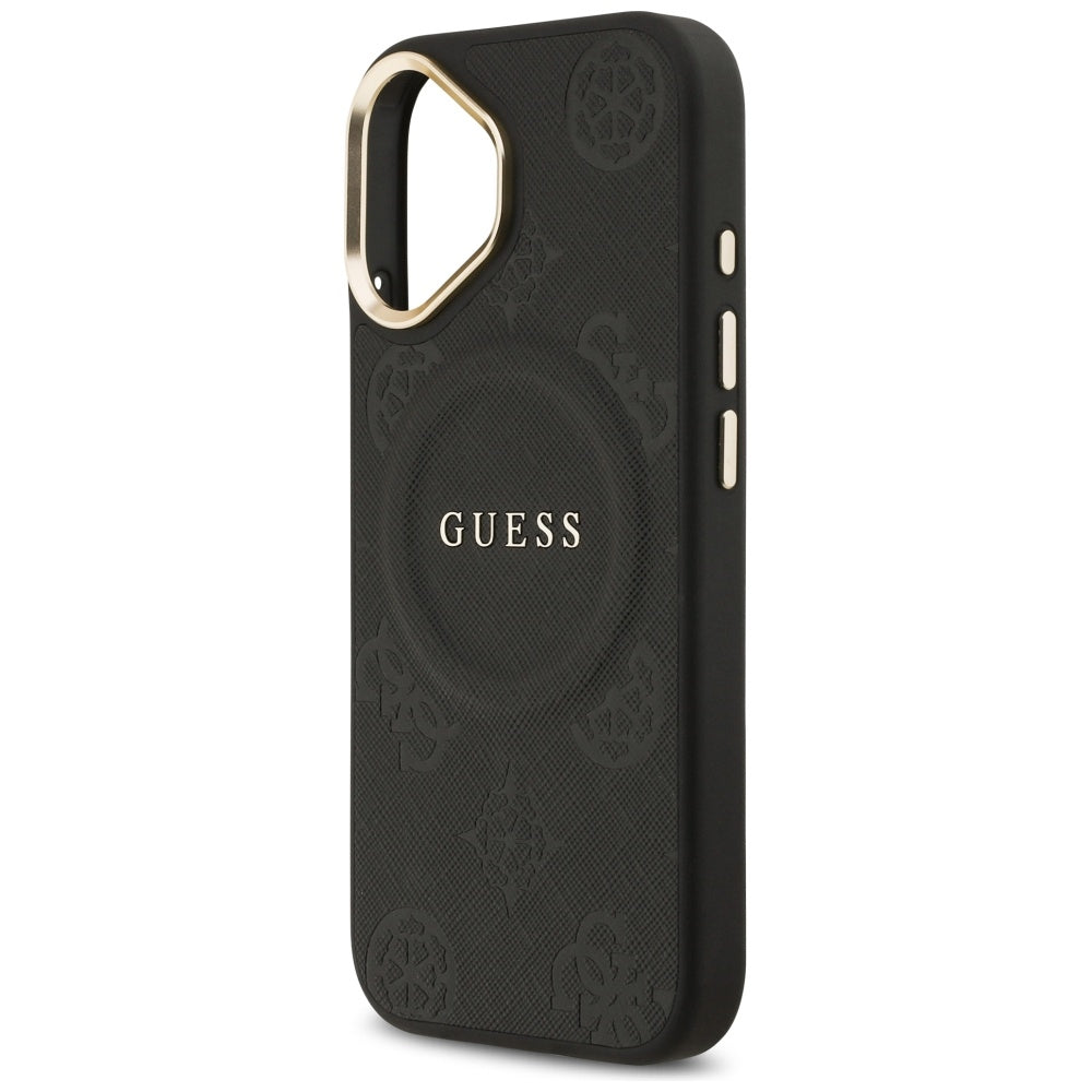 MagSafe ovitek za Apple iPhone 17, Guess, Peony Hot Stamp, Črna