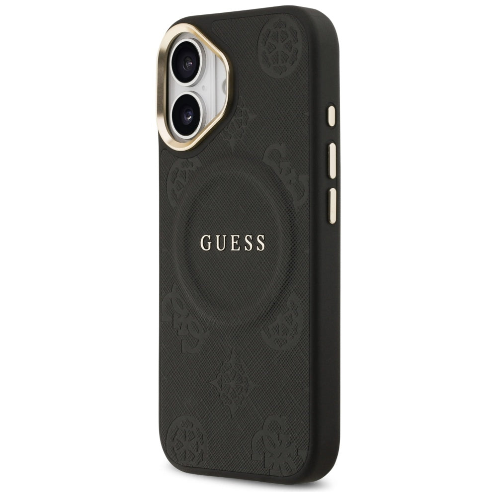 MagSafe ovitek za Apple iPhone 17, Guess, Peony Hot Stamp, Črna