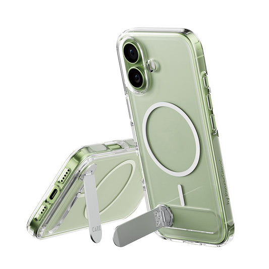 Ovitek MagSafe za Apple iPhone 17, PanzerGlass, s funkcijo stojala, prozoren