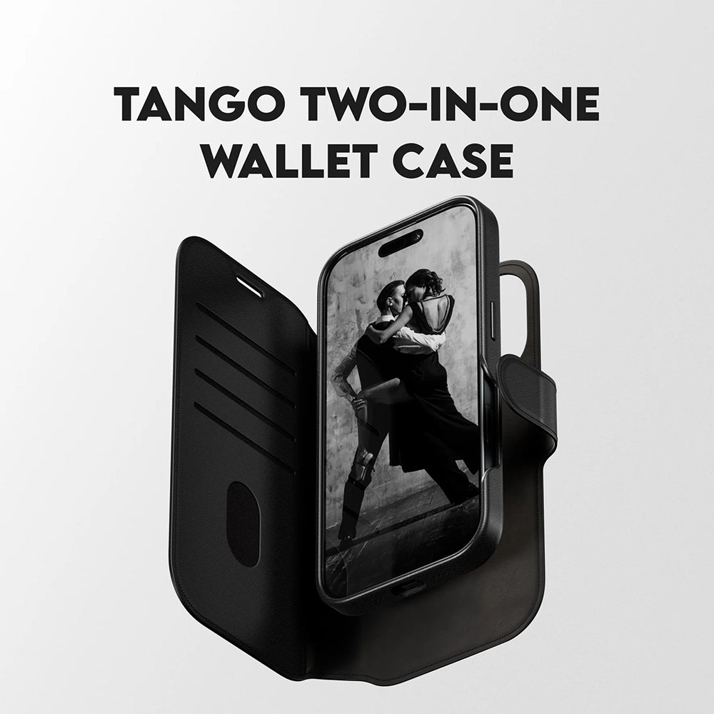 Ovitek MagSafe za Apple iPhone 17, PanzerGlass, Care Feature Tango Two-in-One, Črn