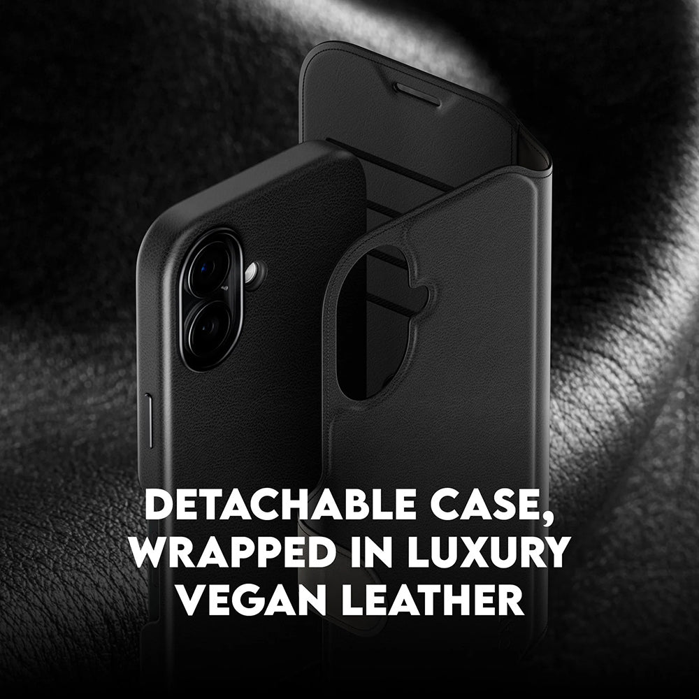 Ovitek MagSafe za Apple iPhone 17, PanzerGlass, Care Feature Tango Two-in-One, Črn