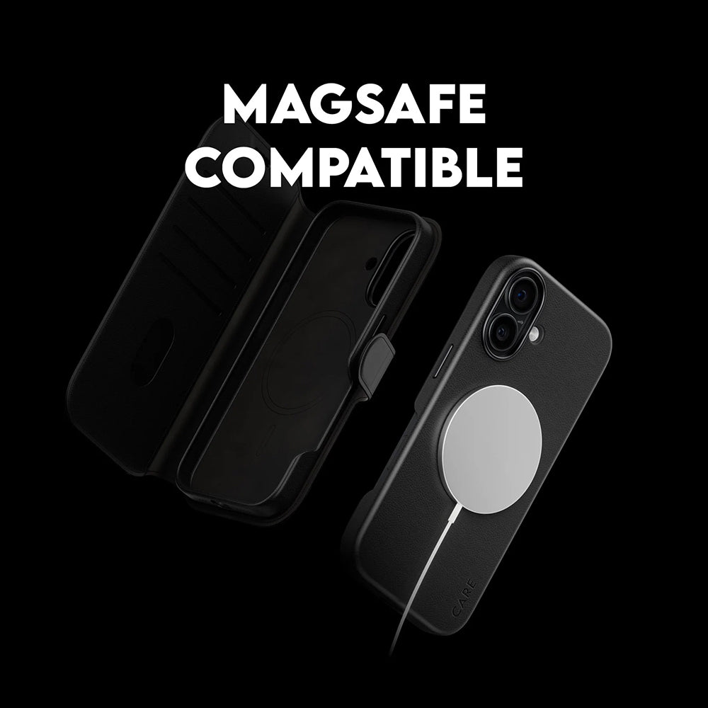 Ovitek MagSafe za Apple iPhone 17, PanzerGlass, Care Feature Tango Two-in-One, Črn