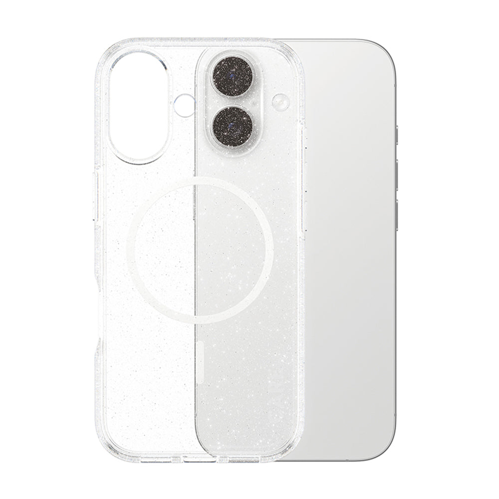 Ovitek MagSafe za Apple iPhone 17, PanzerGlass, Care Urban Explorer Star Lit, Prozorna Bela